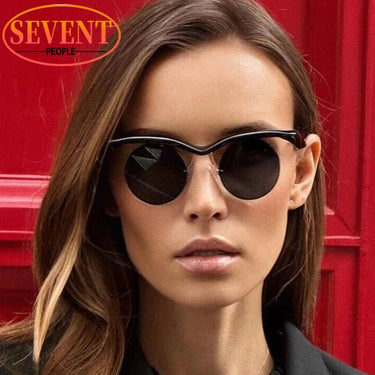 Small Frame Round Punk Sunglass